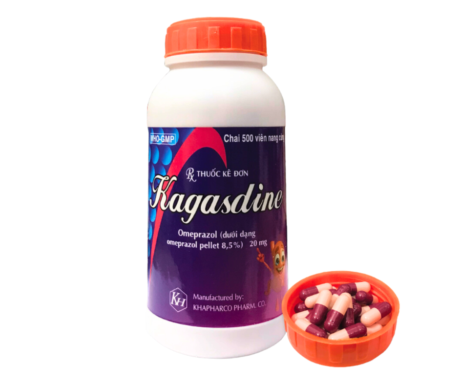 3705. Kagasdine - (Omeprazole 20mg) - [Thùng 48 chai; chai 500 viên] Khánh Hòa - Việt Nam